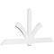 Ekena Millwork Redmond Architectural Grade PVC Gable Bracket, 96"W x 44"H x 2"D x 6"F, 11/12 Pitch GBP096X44X0206RED00 - alternate 1